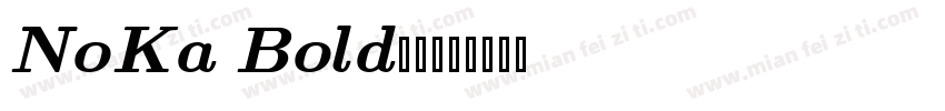 NoKa Bold字体字体转换